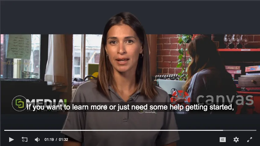 closed captions in player