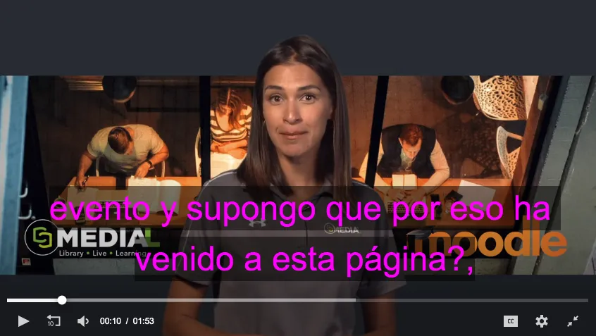 pink closed captions